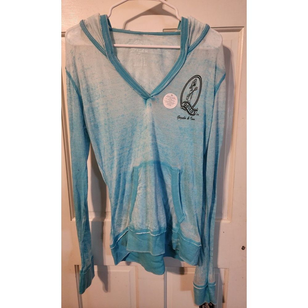 QUITOS GAZEBO SHIRT BRITISH VIRGIN ISLANDS WOMENS‎ XL TORTOLA LIGHTWEIGHT BLUE